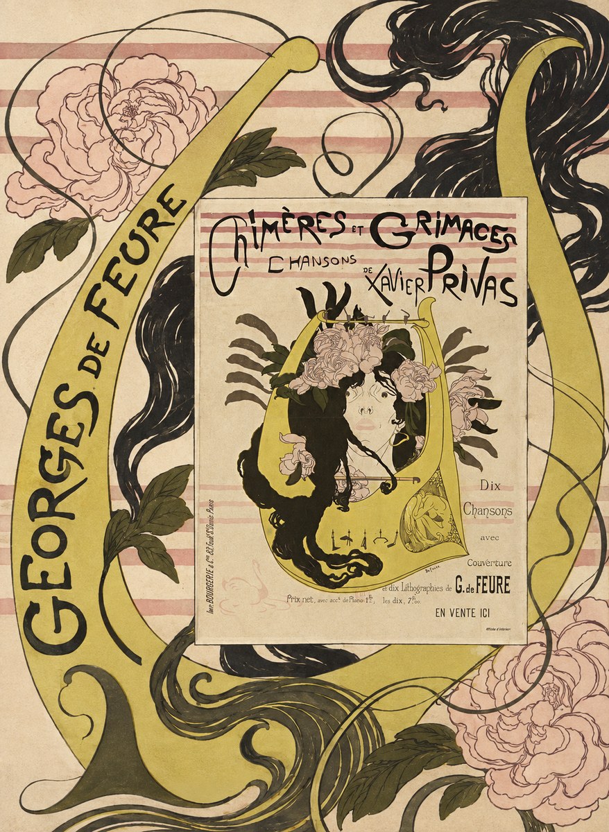Georges de Feure Chimères Et Grimaces No6 - Poster