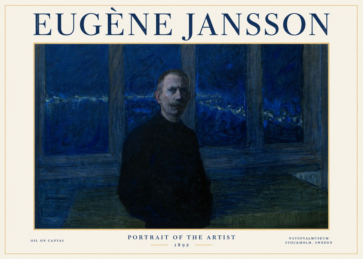 Eugène Jansson Portrait of the Artist I No1 - Poster