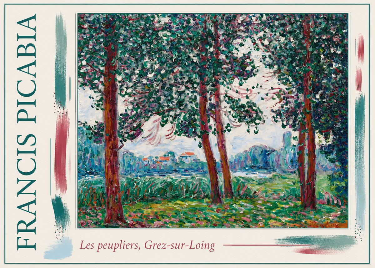 Francis Picabia Les Peupliers, Grez-sur-loing No1 - Poster