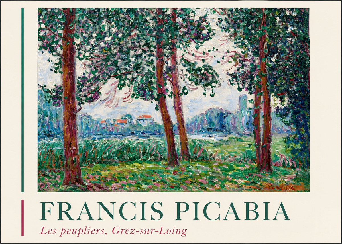 Francis Picabia Les Peupliers, Grez-sur-loing No2 - Poster