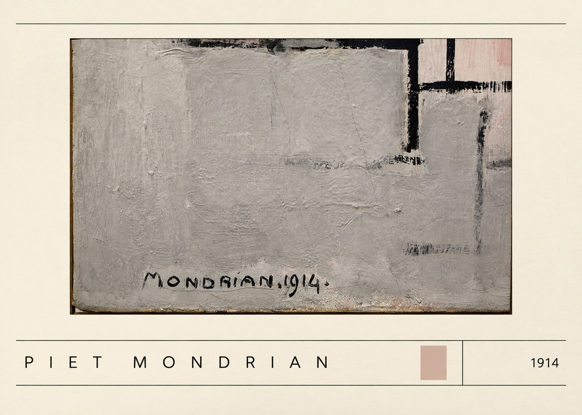 Piet Mondrian Composition 1914 No3 - Poster
