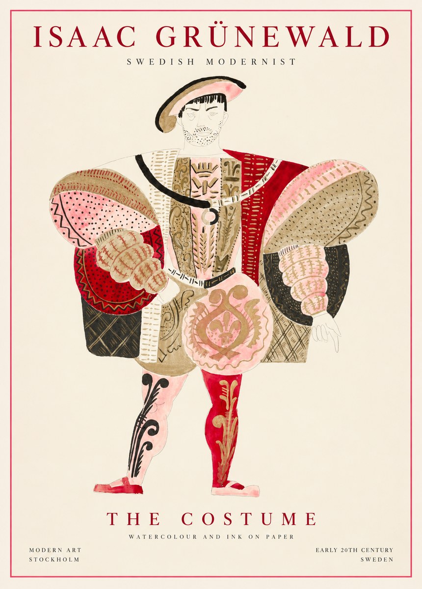 Isaac Grünewald The Costume I No1 - Poster