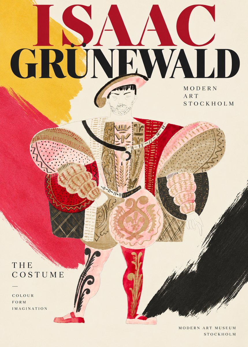 Isaac Grünewald The Costume I No2 - Poster
