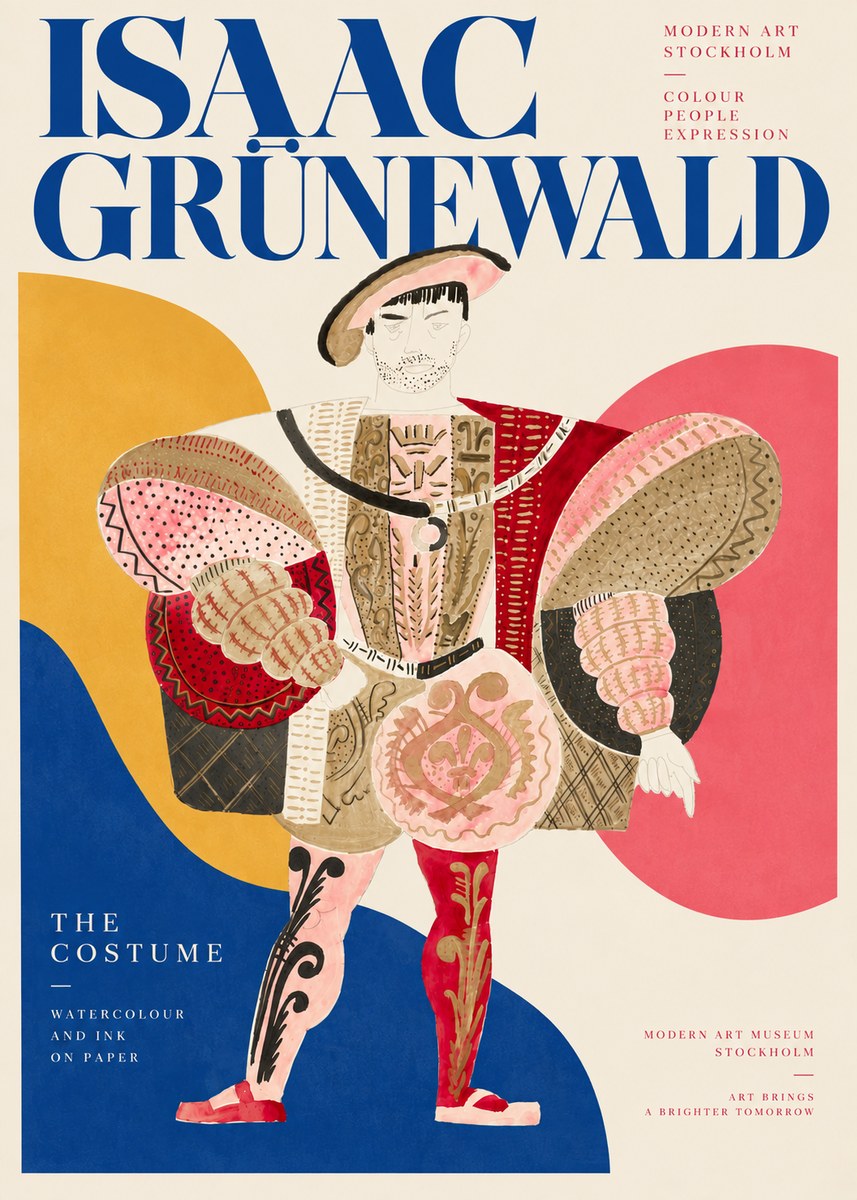 Isaac Grünewald The Costume I No4 - Poster