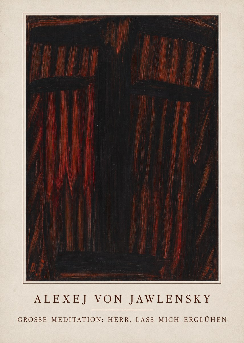 Alexej von Jawlensky Grosse Meditation: Herr, Lass Mich Erglühen No3 - Poster