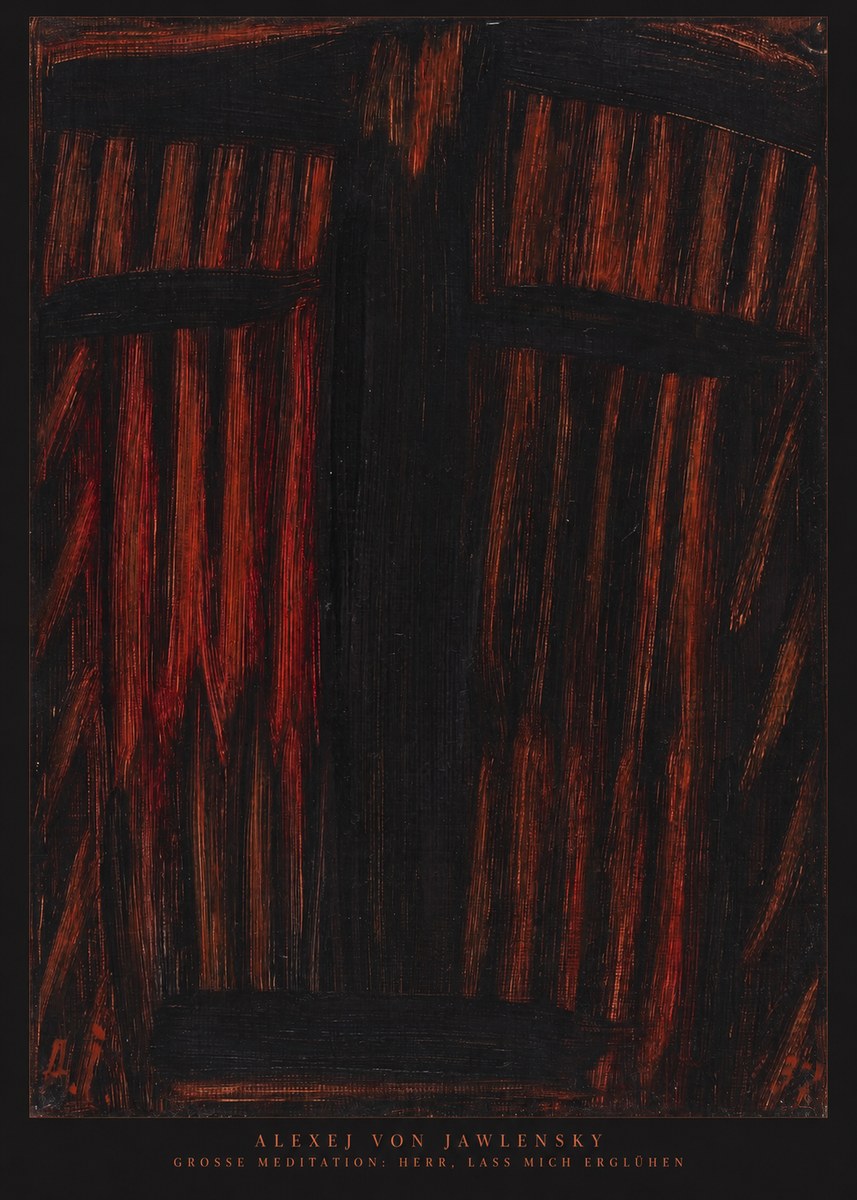 Alexej von Jawlensky Grosse Meditation: Herr, Lass Mich Erglühen No6 - Poster