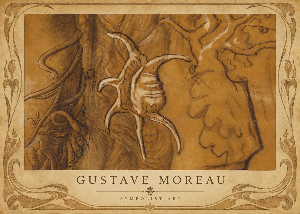 Gustave Moreau Mystical Shell Study No6 - Poster