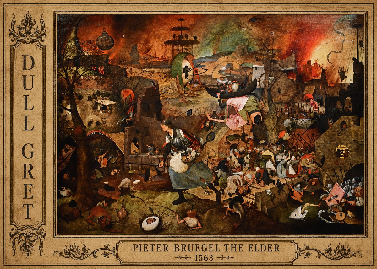 Pieter Bruegel Dull Gret I No2 - Poster