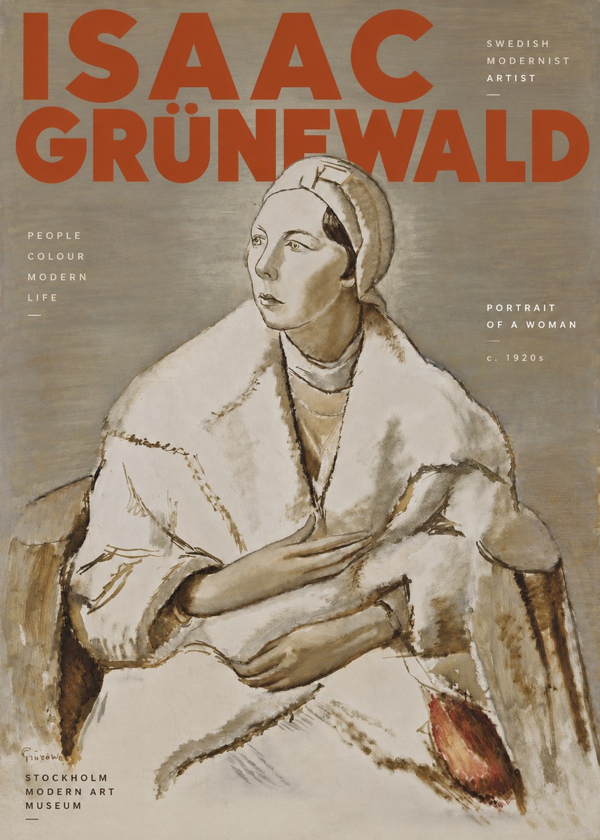Isaac Grünewald Woman in a White Wrap No4 - Poster