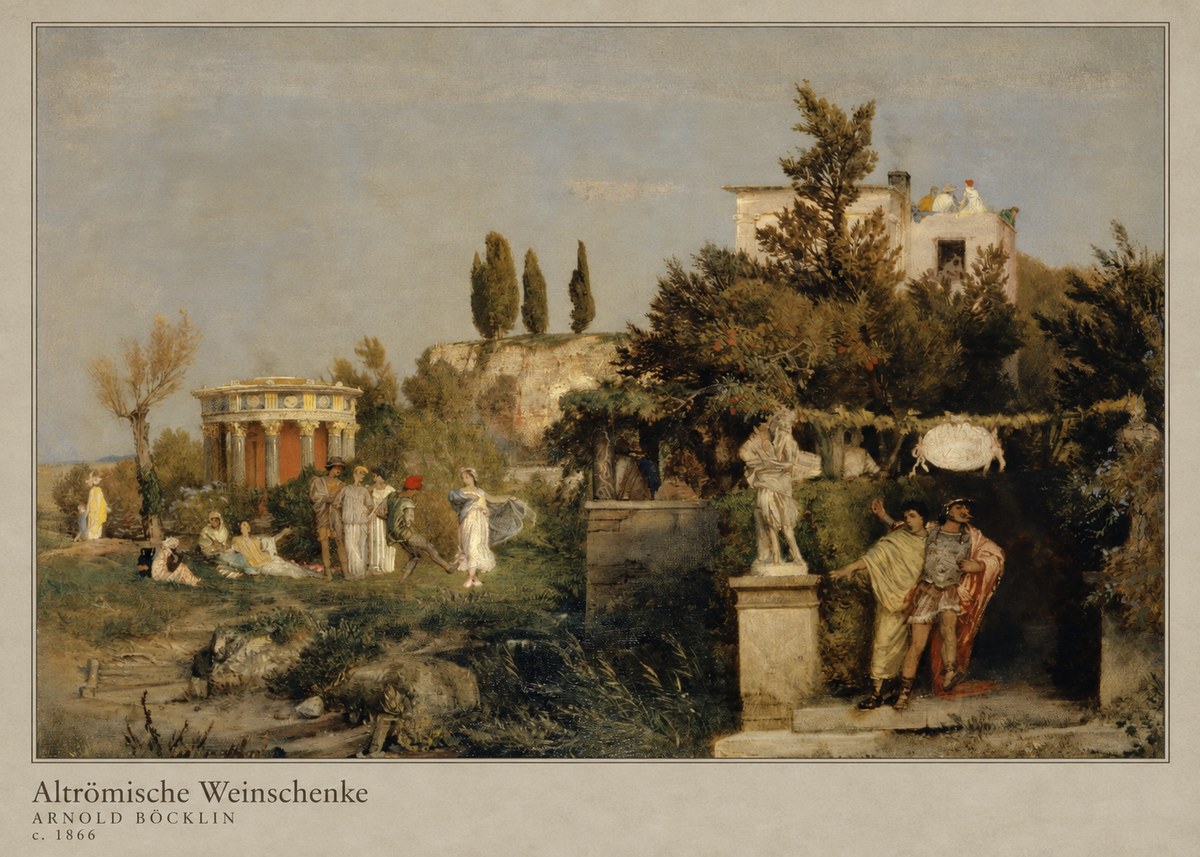 Arnold Böcklin Altrömische Weinschenke No4 - Poster