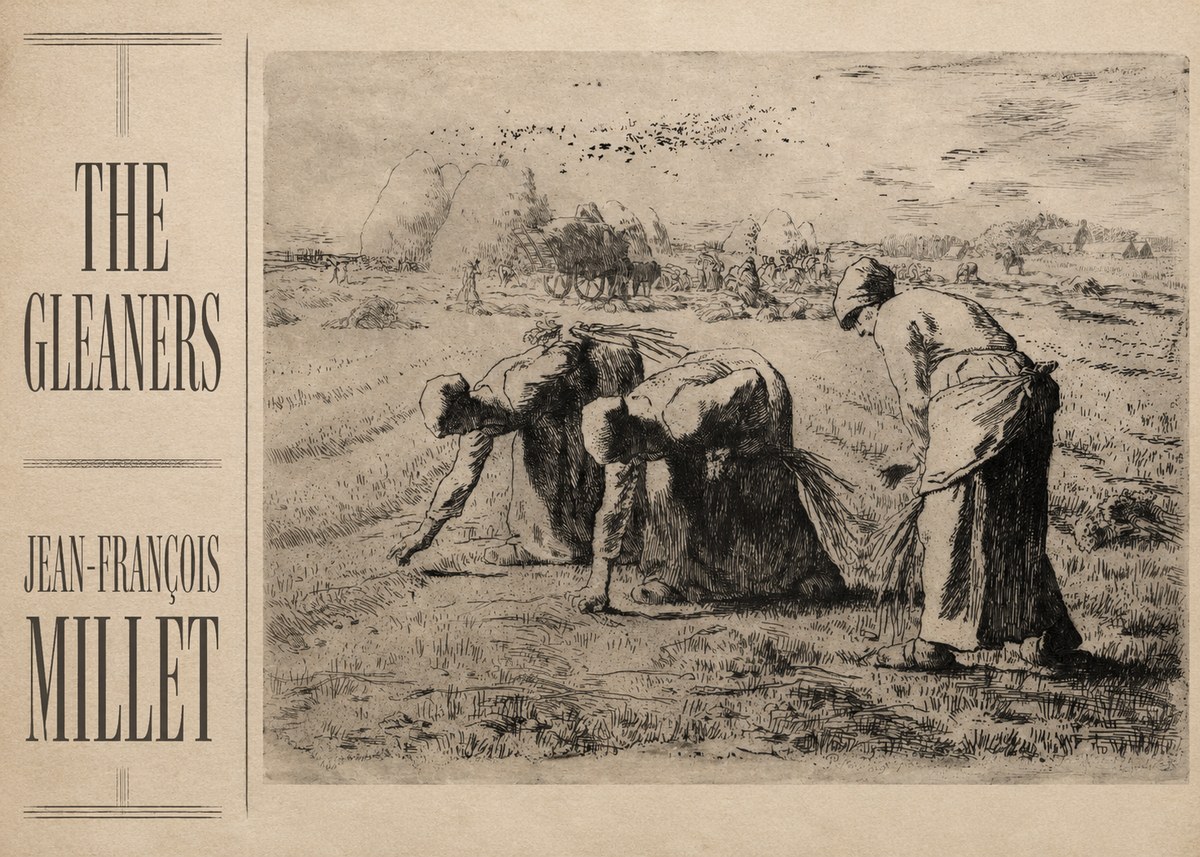 Jean-François Millet The Gleaners No2 - Poster