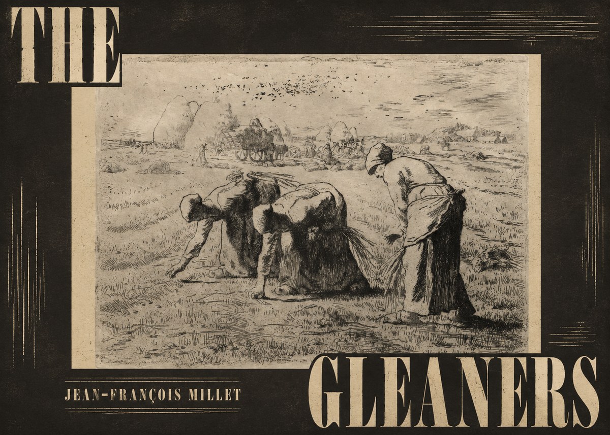Jean-François Millet The Gleaners No4 - Poster