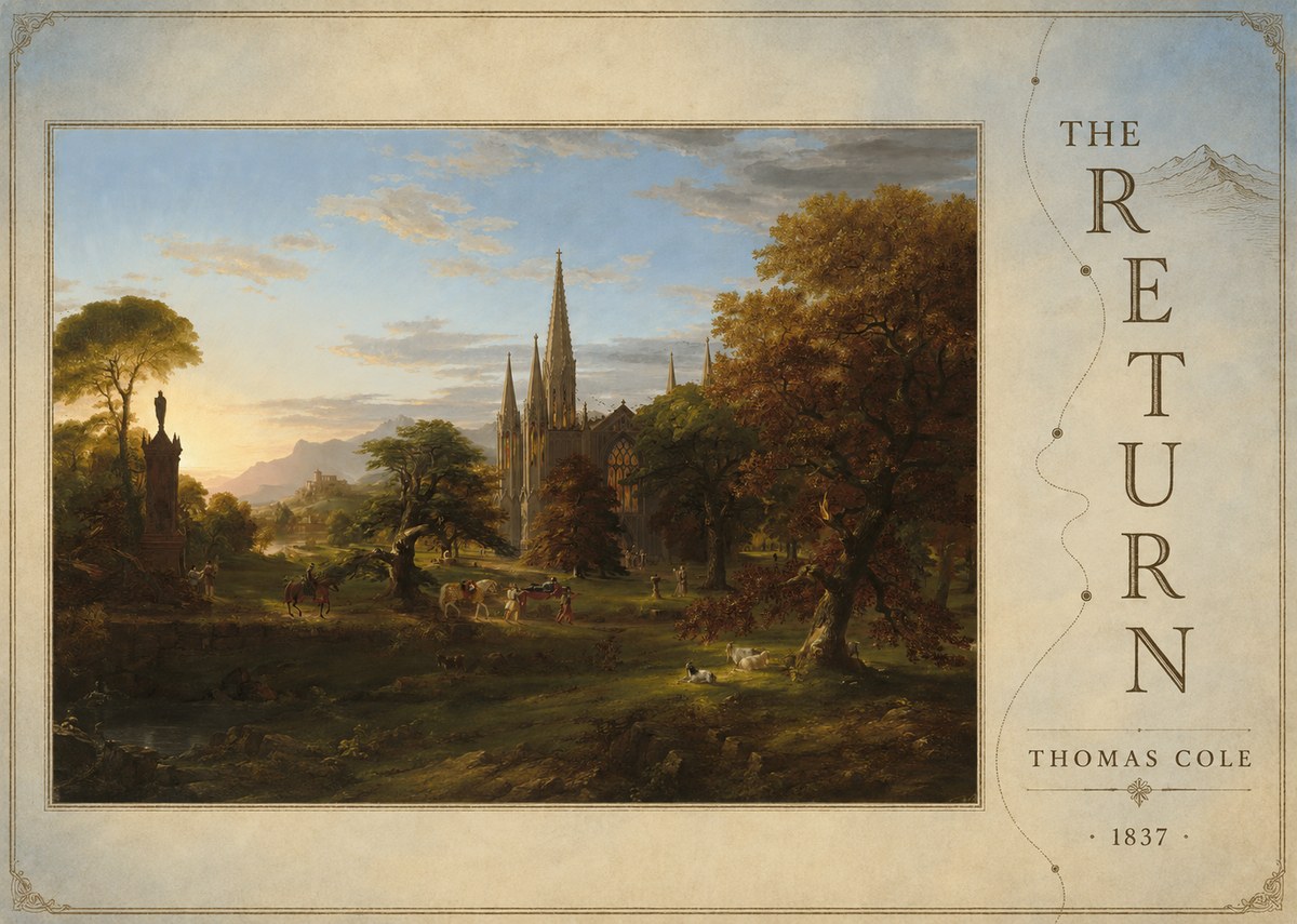 Thomas Cole The Return I No6 - Poster