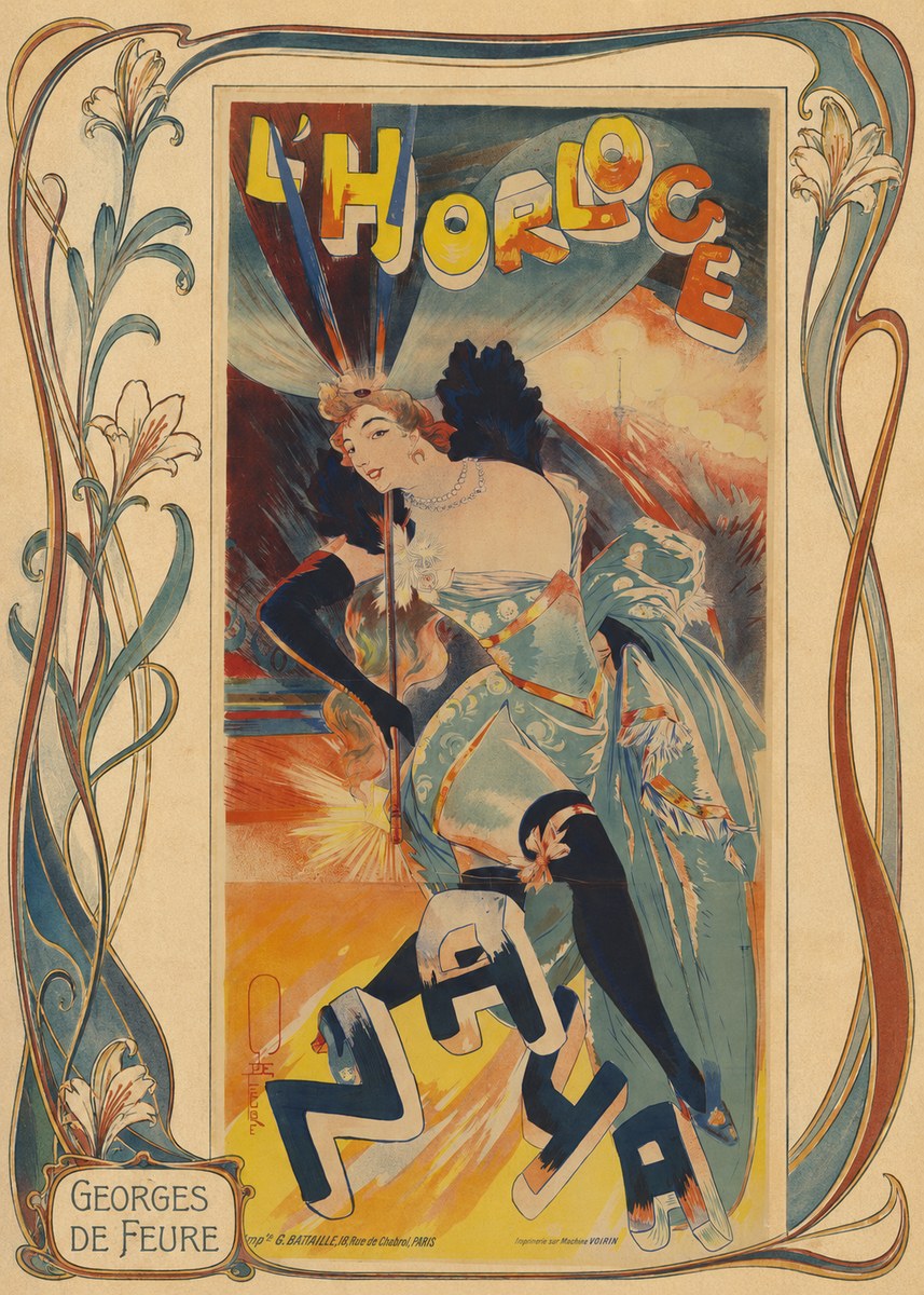 Georges de Feure L'horloge I No1 - Poster