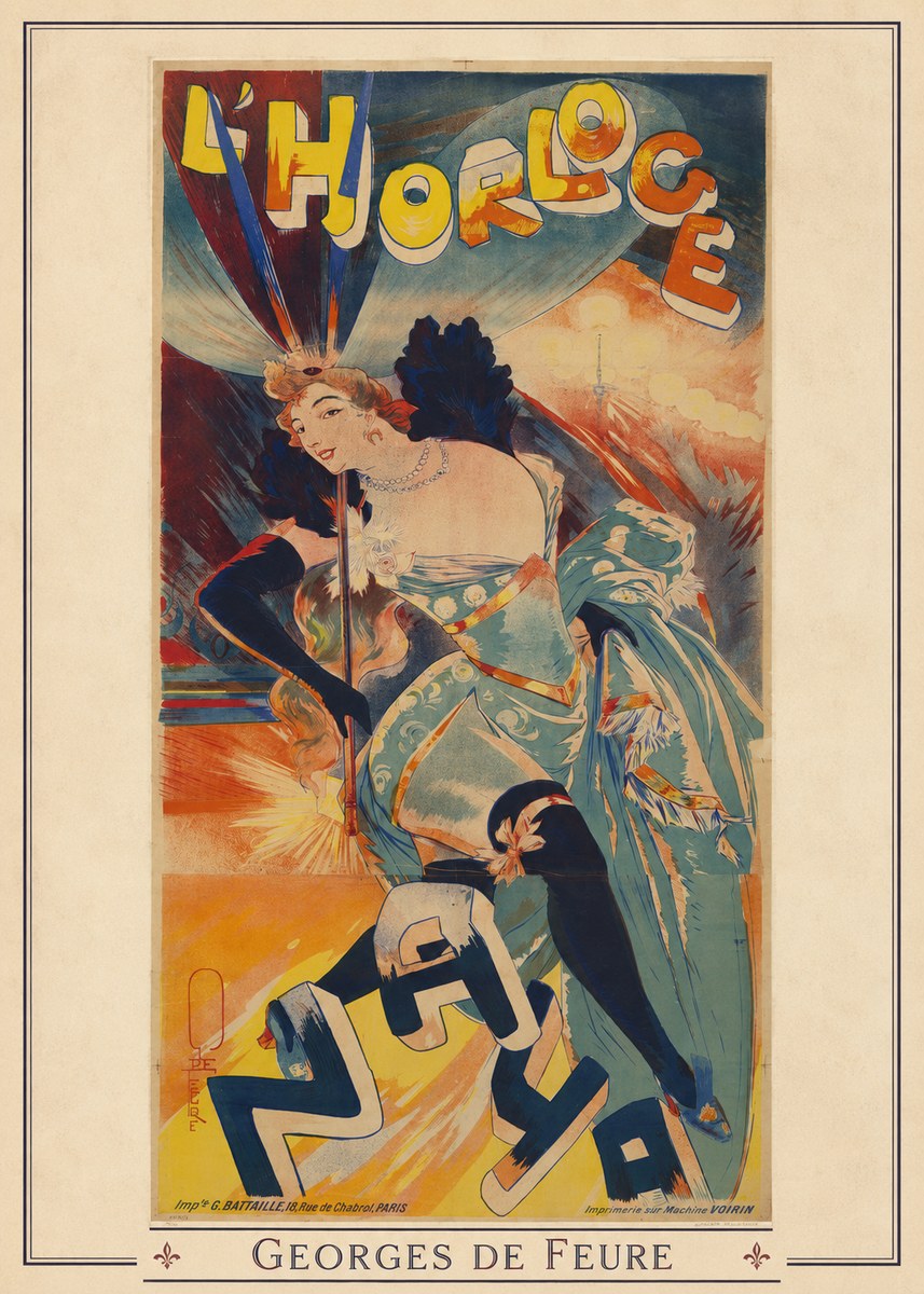 Georges de Feure L'horloge I No2 - Poster