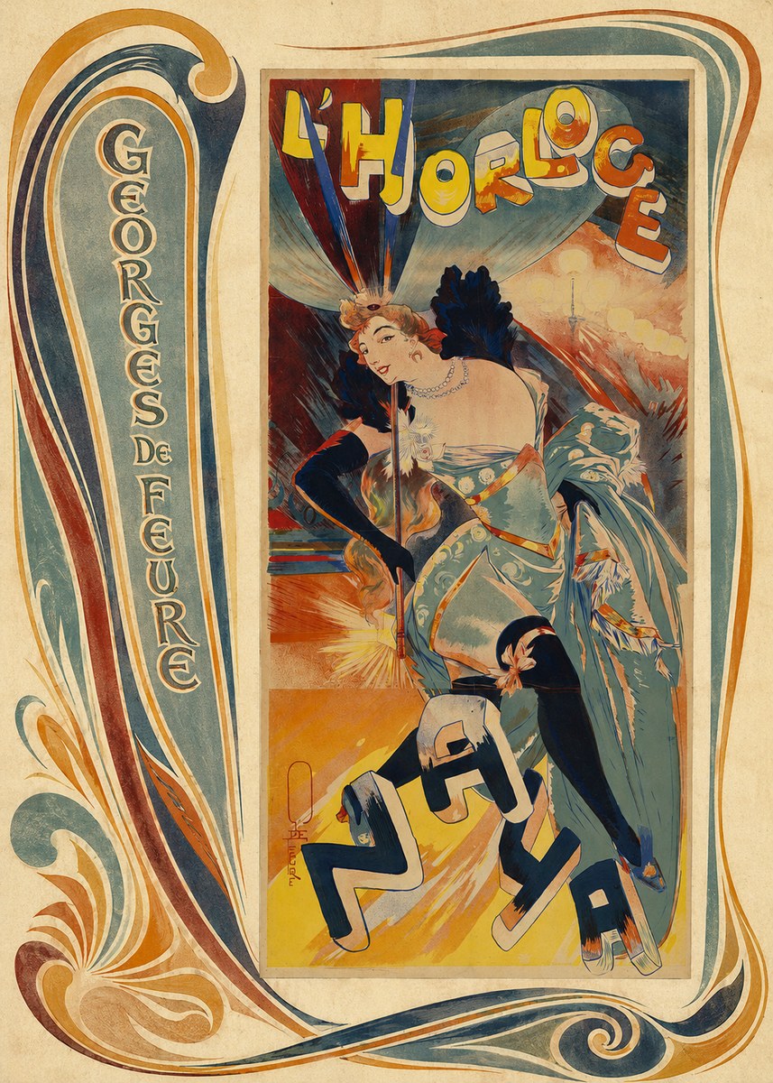 Georges de Feure L'horloge I No3 - Poster