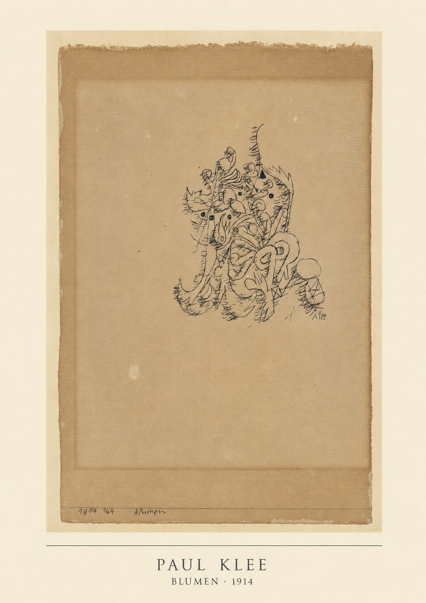 Paul Klee Blumen I No5 - Poster