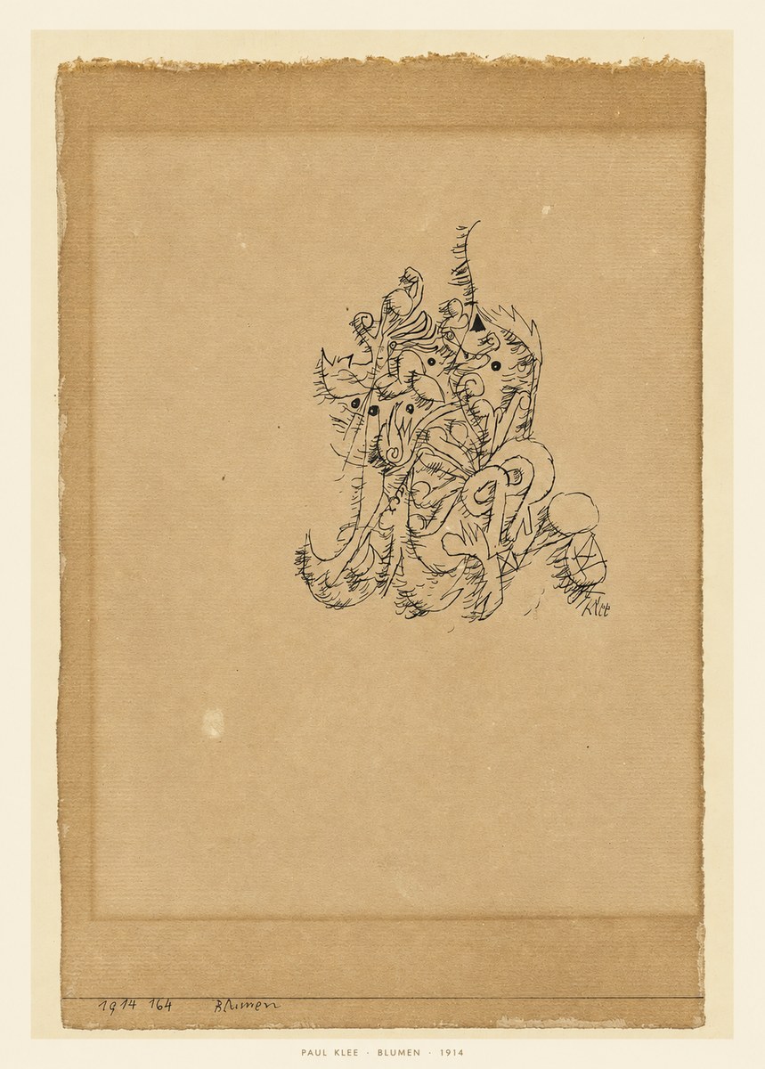 Paul Klee Blumen I No6 - Poster