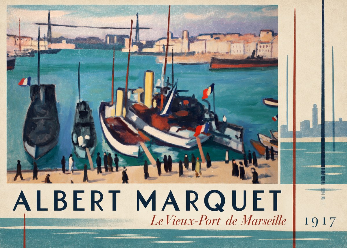 Albert Marquet Le Vieux-port De Marseille No3 - Poster