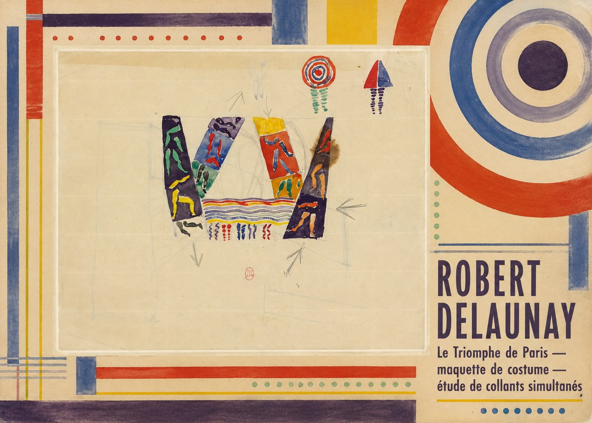 Robert Delaunay Le Triomphe De Paris — Maquette De Costume — Étude De Collants Simultanés No2 - Poster
