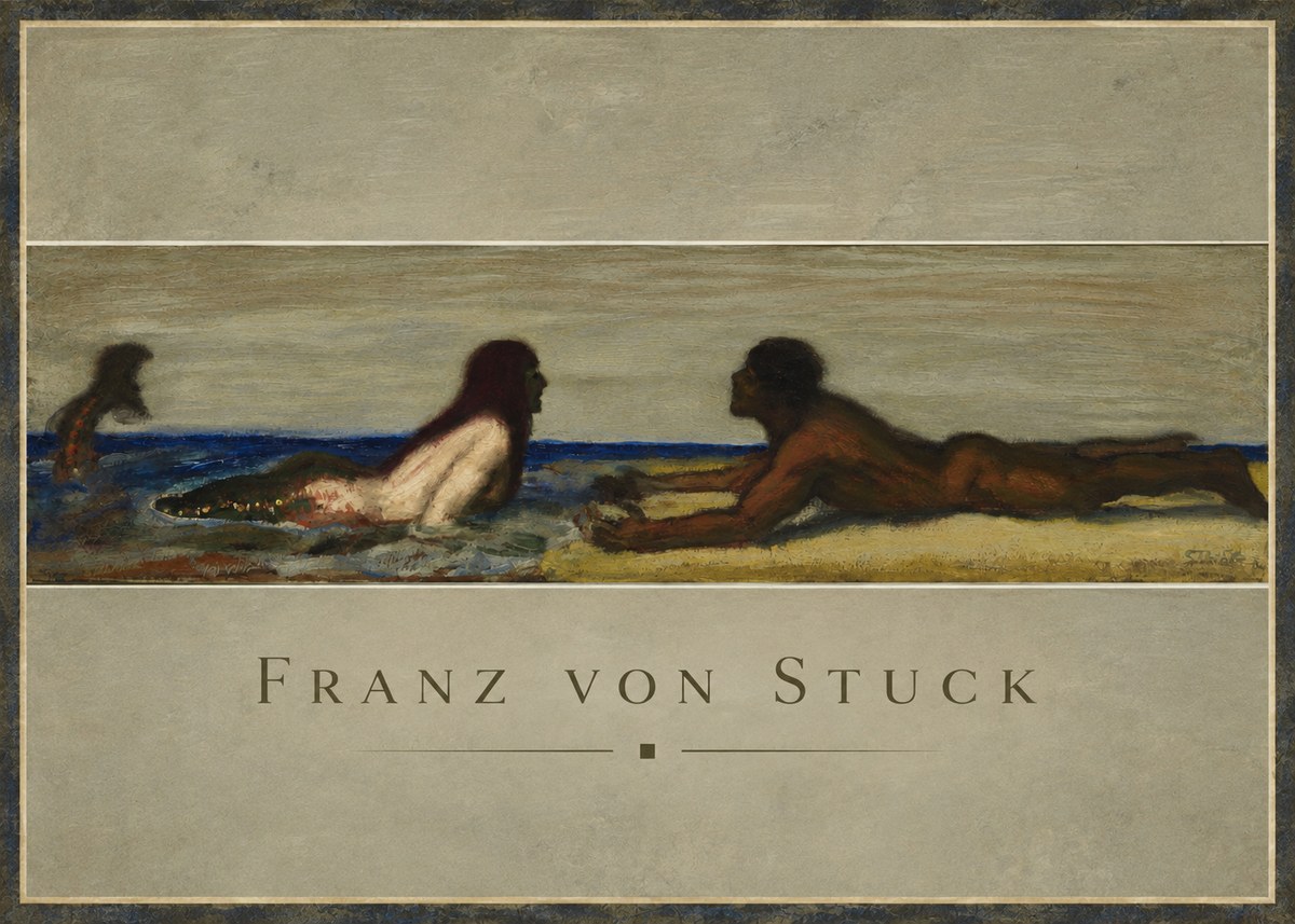 Franz von Stuck Mermaids No2 - Poster