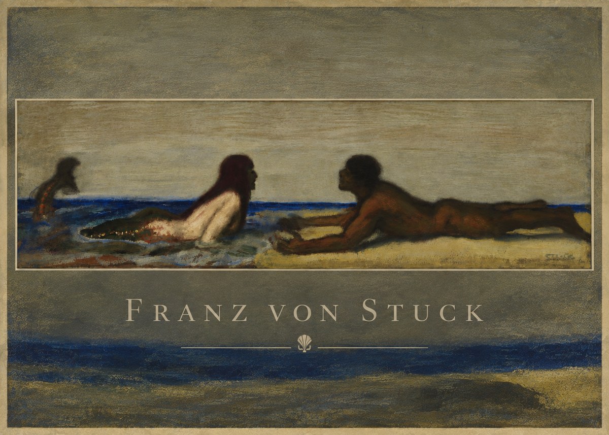 Franz von Stuck Mermaids No5 - Poster