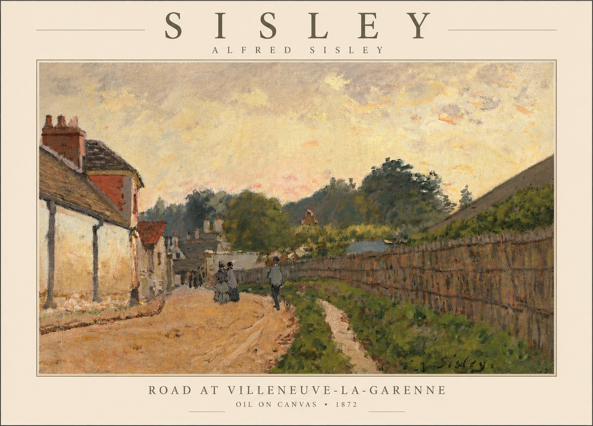 Sisley Road at Villeneuve-la-garenne No5 - Poster