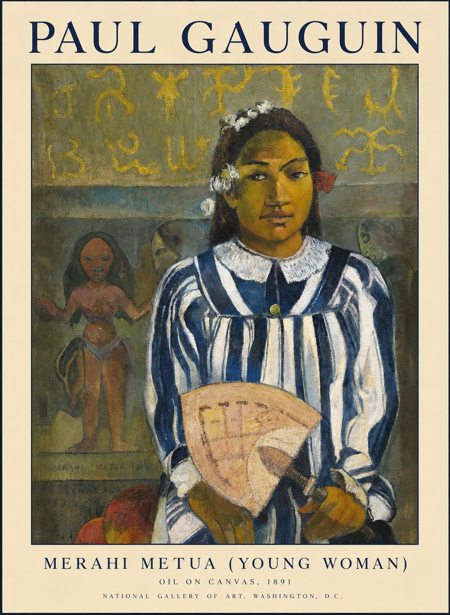 Paul Gauguin Merahi Metua (Young Woman) No1 - Poster