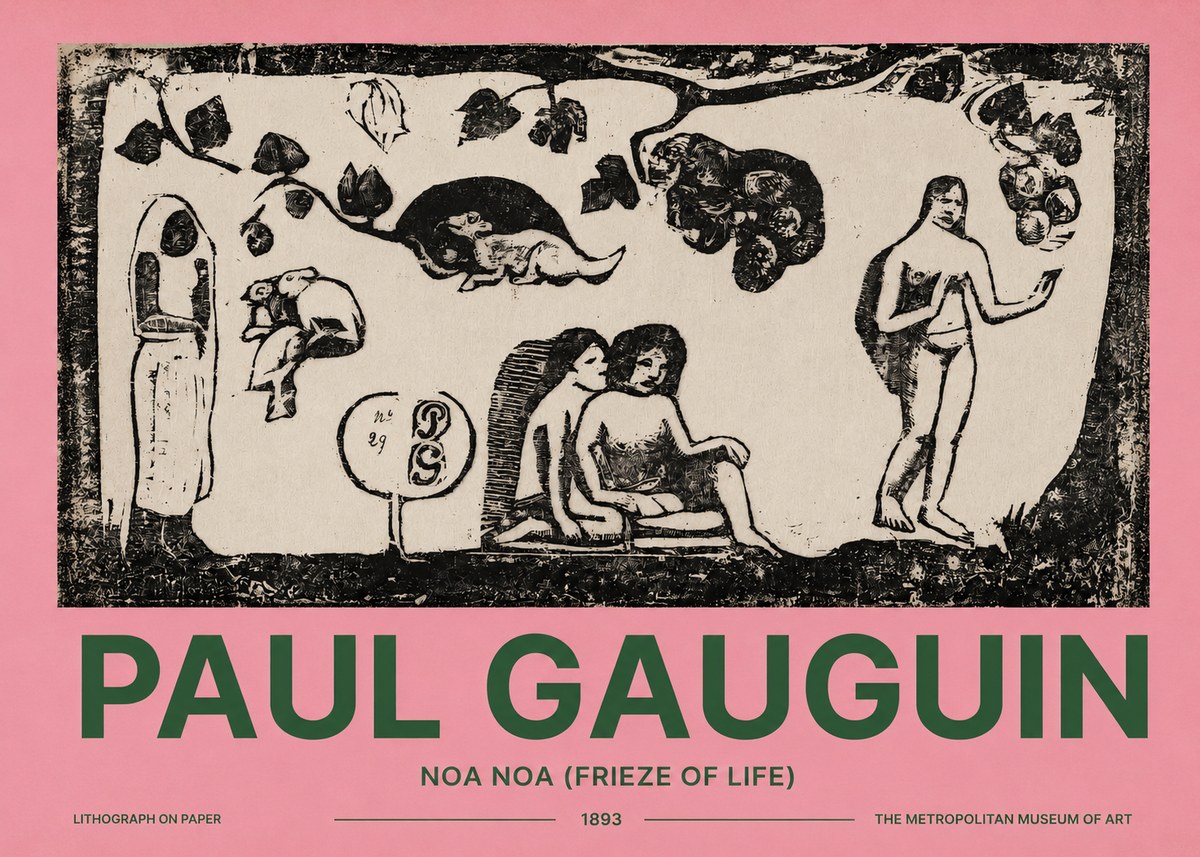Paul Gauguin Noa Noa (Frieze of Life) No2 - Poster