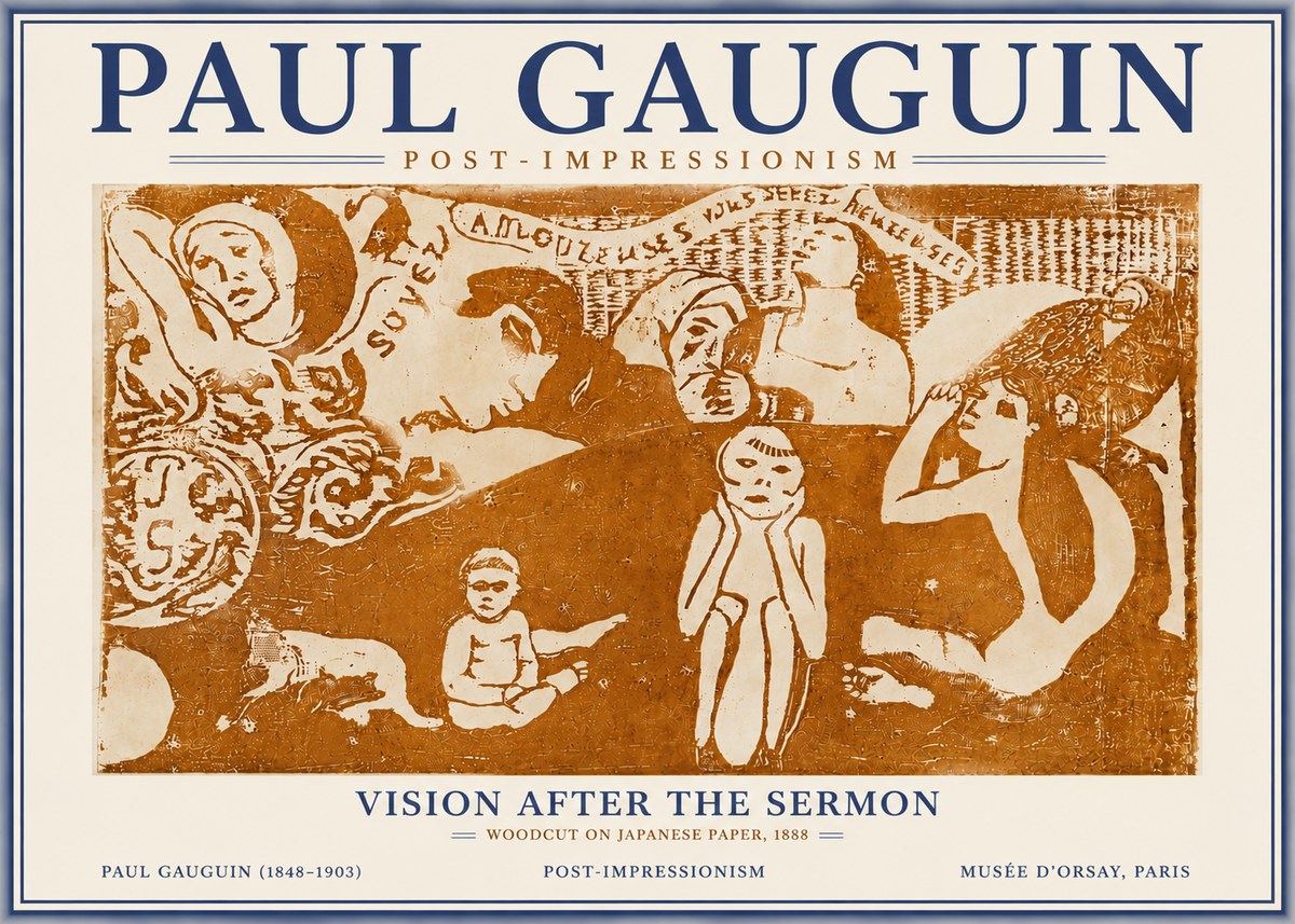 Paul Gauguin Amoureuses (Lovers) No6 - Poster