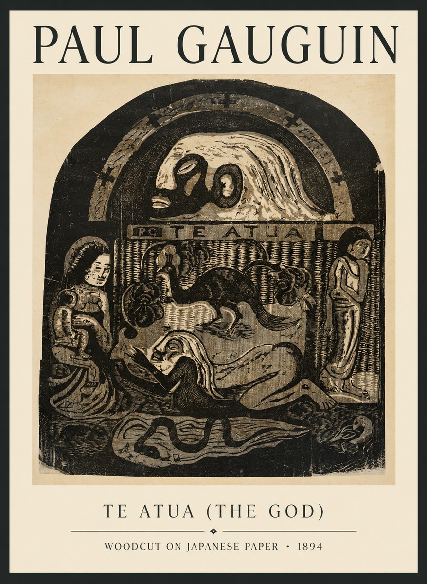 Paul Gauguin Te Atua (the God) No6 - Poster