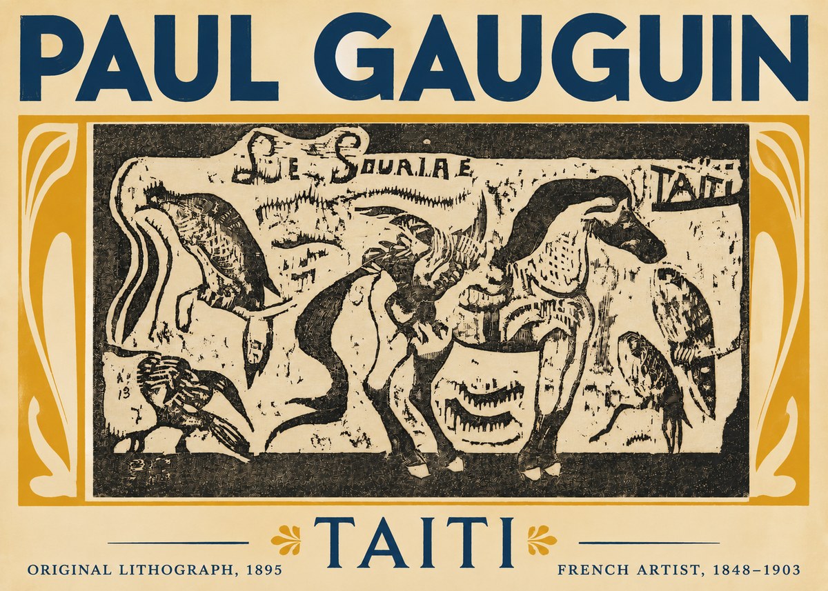 Paul Gauguin Taiti No5 - Poster
