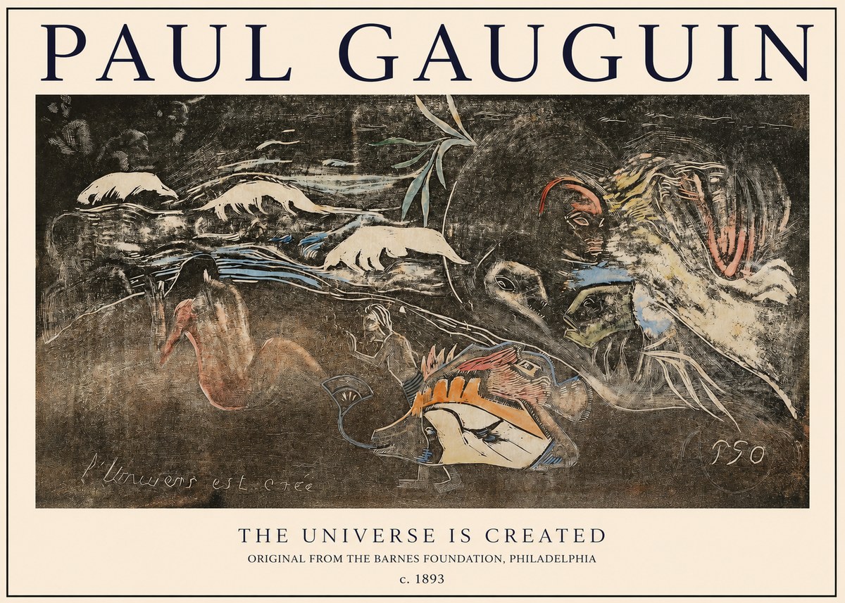 Paul Gauguin The Universe Is Created II No1 - Poster