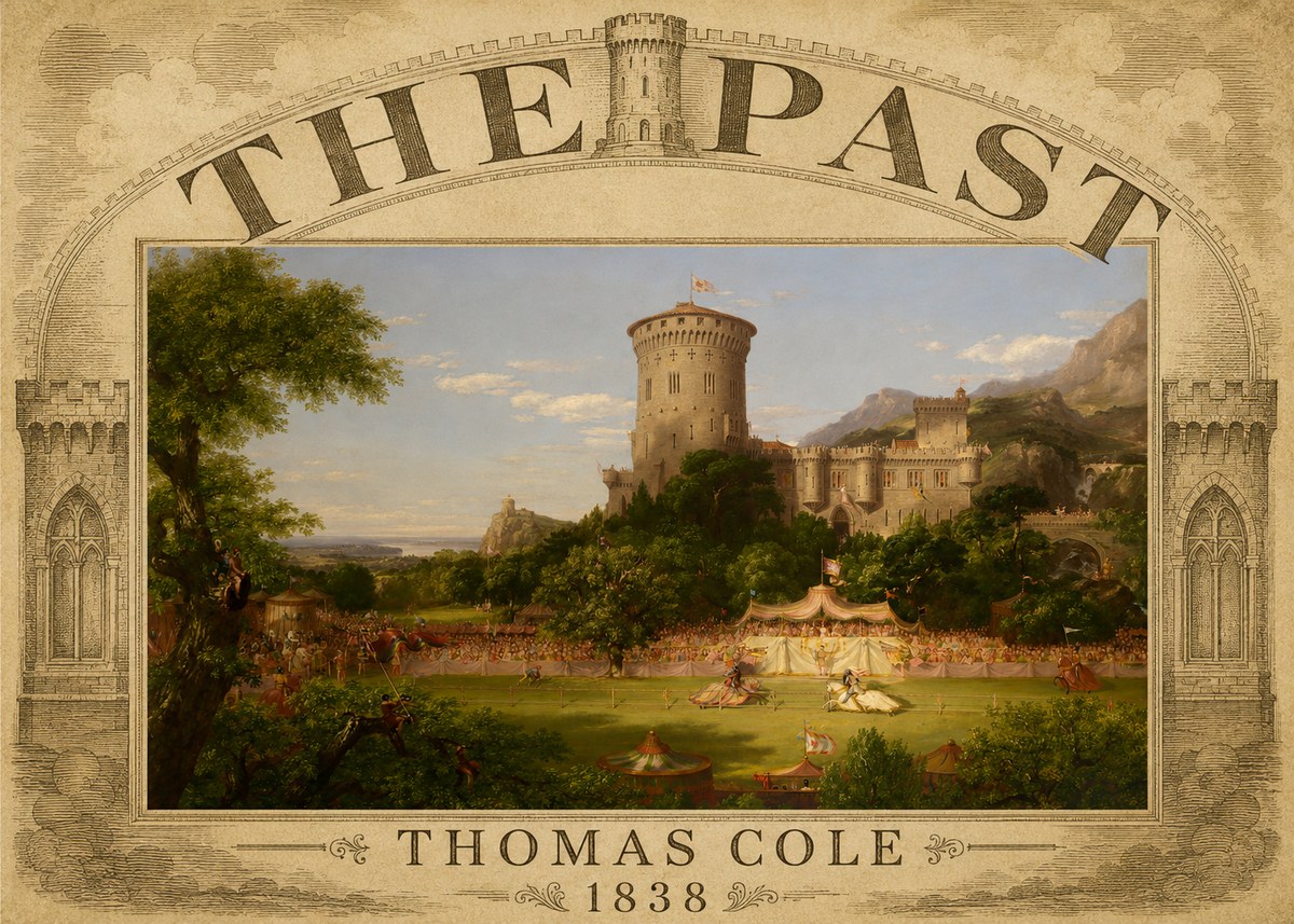 Thomas Cole The Past No3 - Poster
