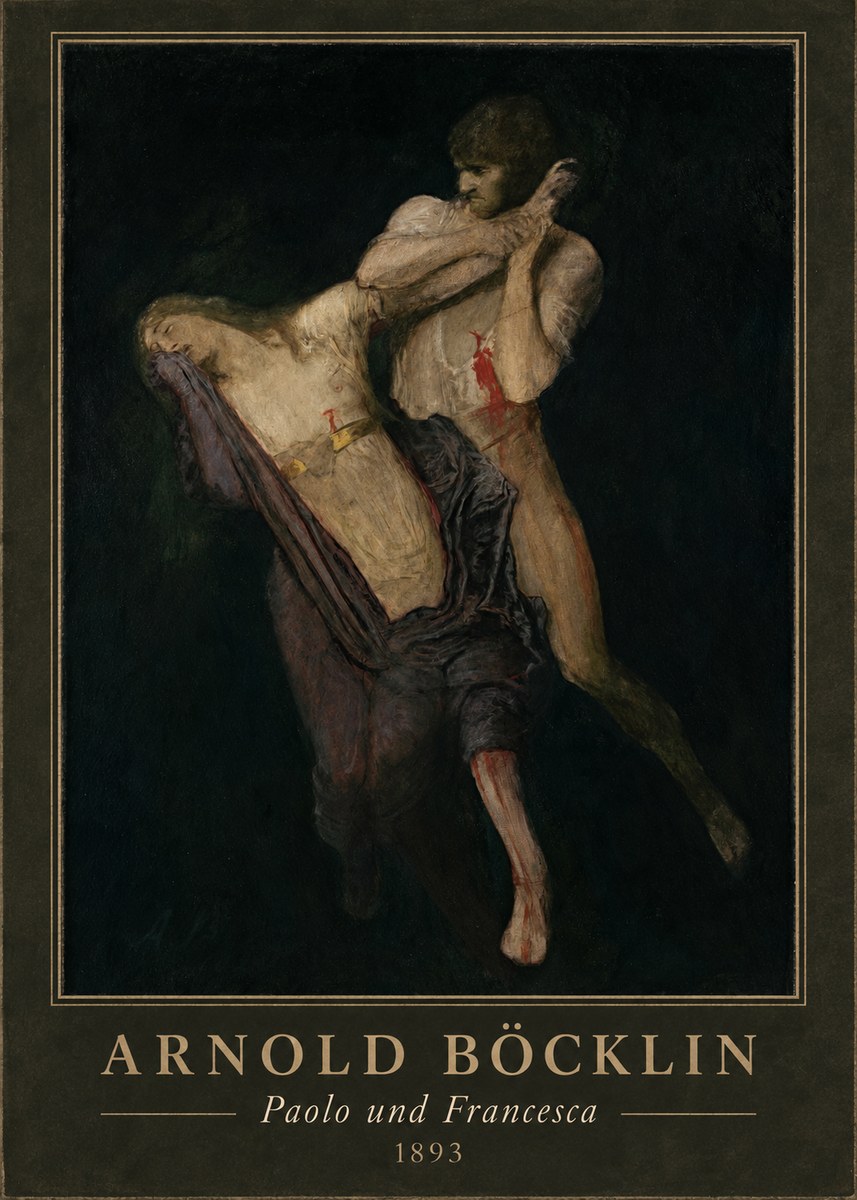 Arnold Böcklin Paolo Und Francesca No4 - Poster