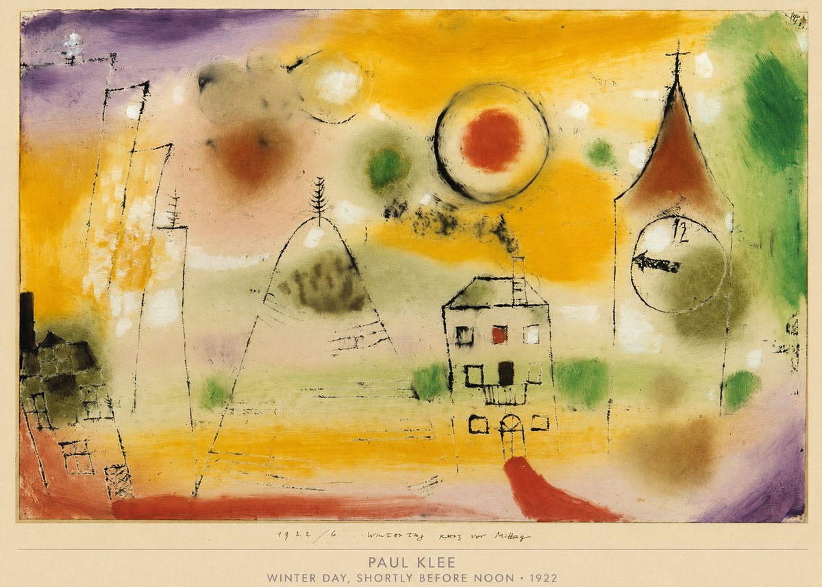 Paul Klee Winter Day, Shortly Before Noon No6 - Poster