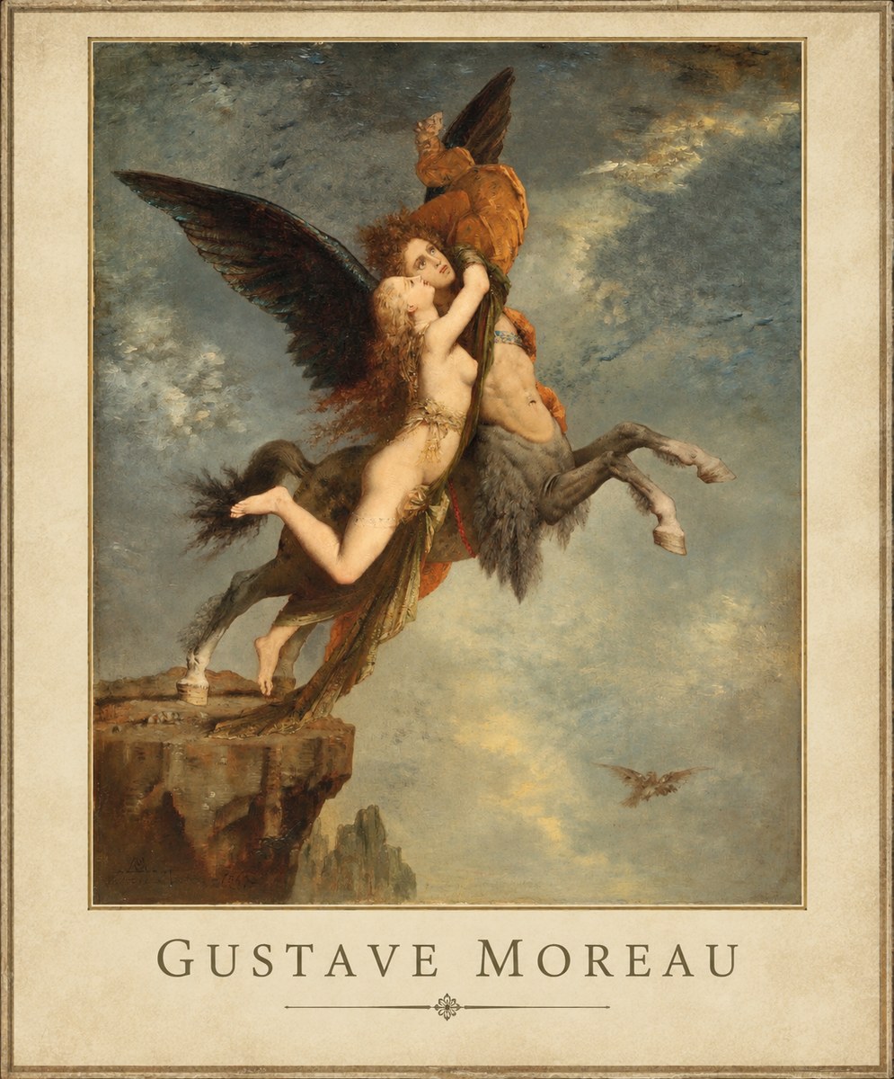 Gustave Moreau The Chimaera No1 - Poster