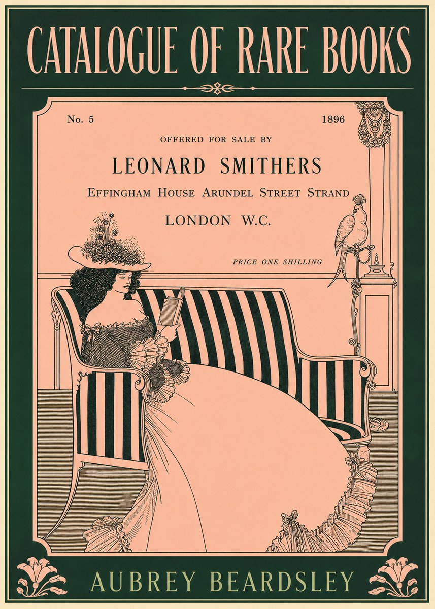 Aubrey Beardsley Catalogue of Rare Books No5 - Poster