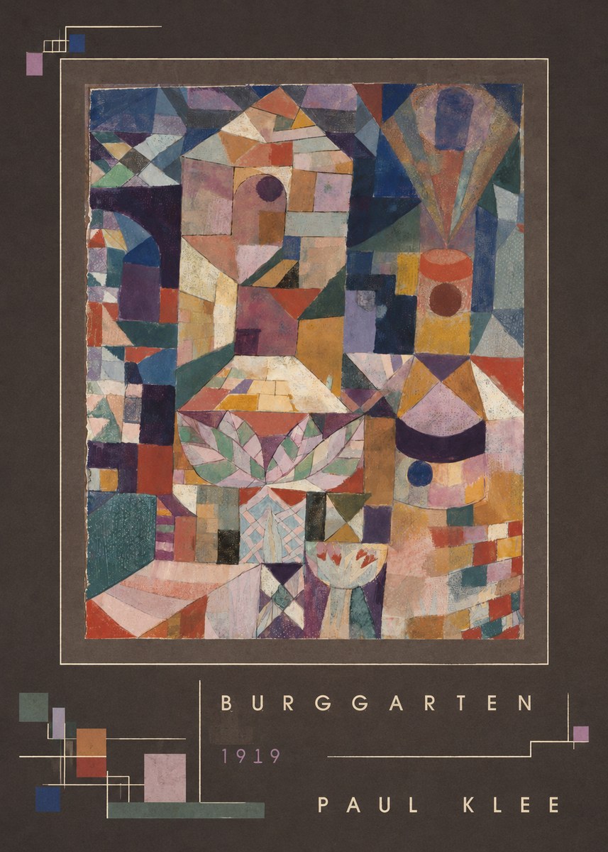 Paul Klee Burggarten No3 - Poster