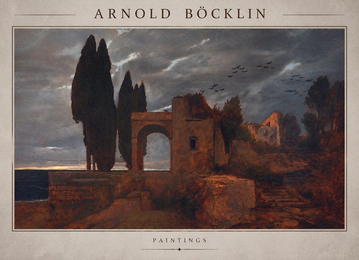 Arnold Böcklin Villa by the Sea I No5 - Poster