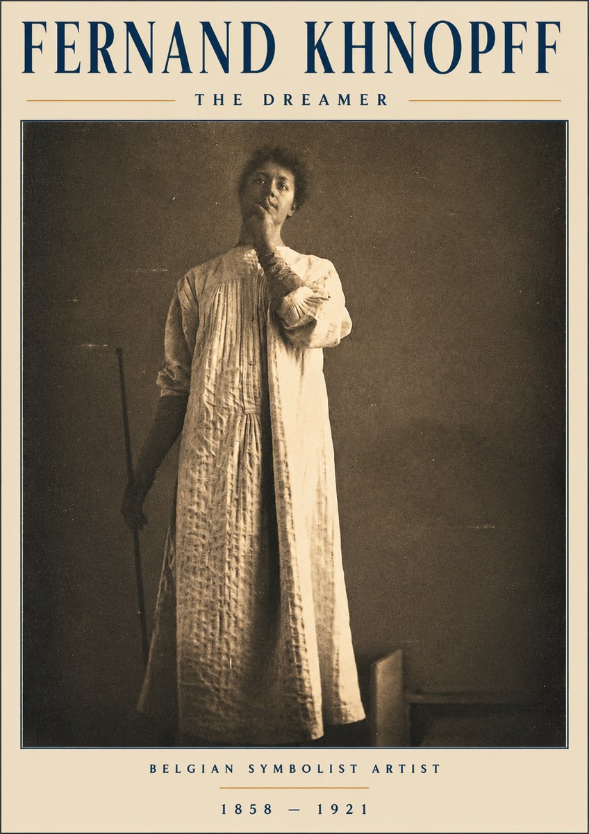 Fernand Khnopff The Dreamer No3 - Poster
