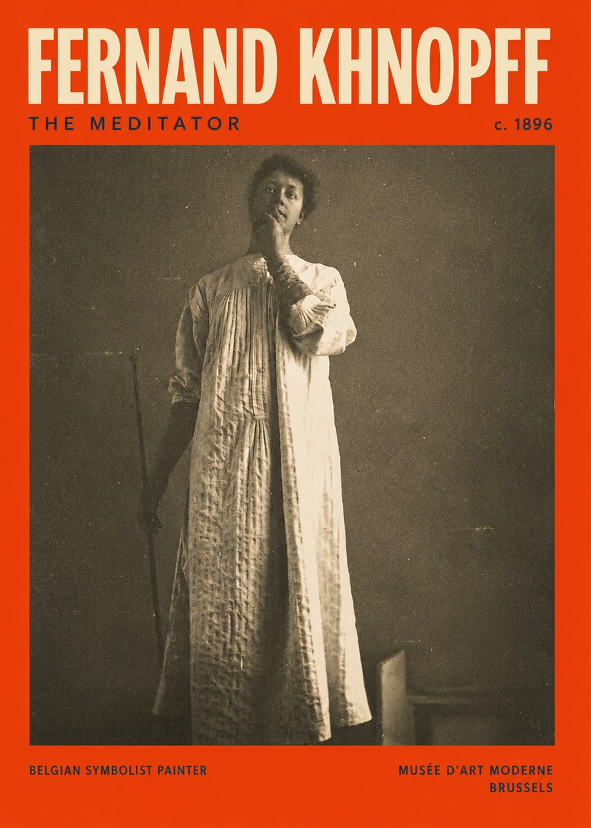 Fernand Khnopff The Dreamer No6 - Poster