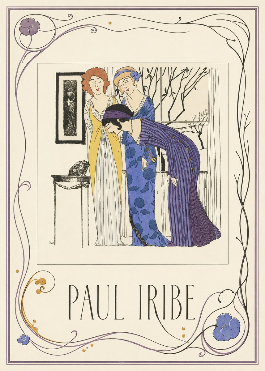Paul Iribe Three Women and a Frog No3 - Poster