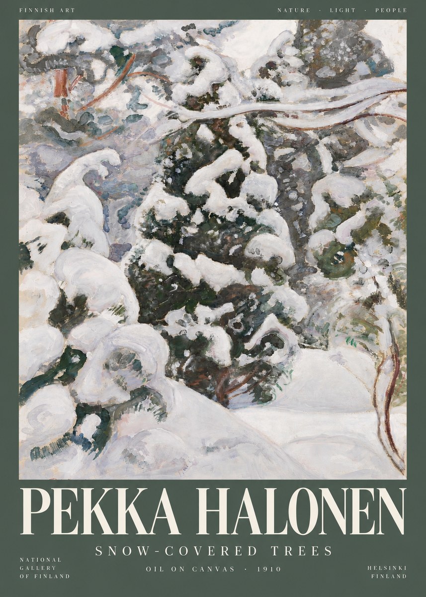 Pekka Halonen Winter Forest I No5 - Poster