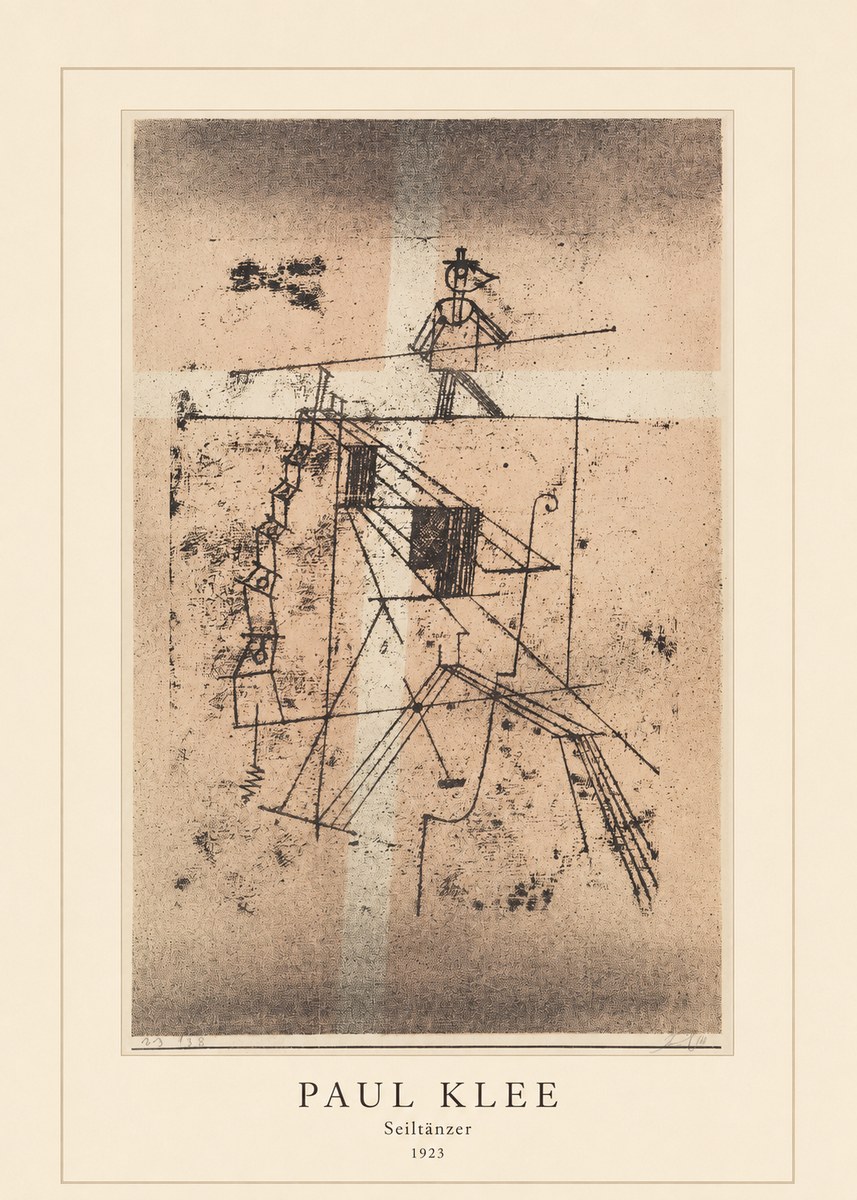 Paul Klee Seiltänzer II No4 - Poster