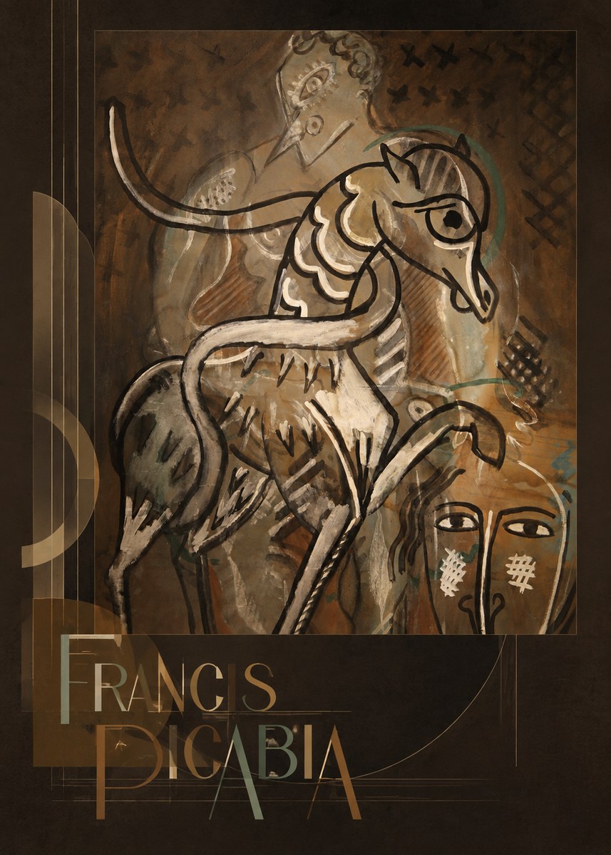 Francis Picabia Stylized Figures and Horse No3 - Poster