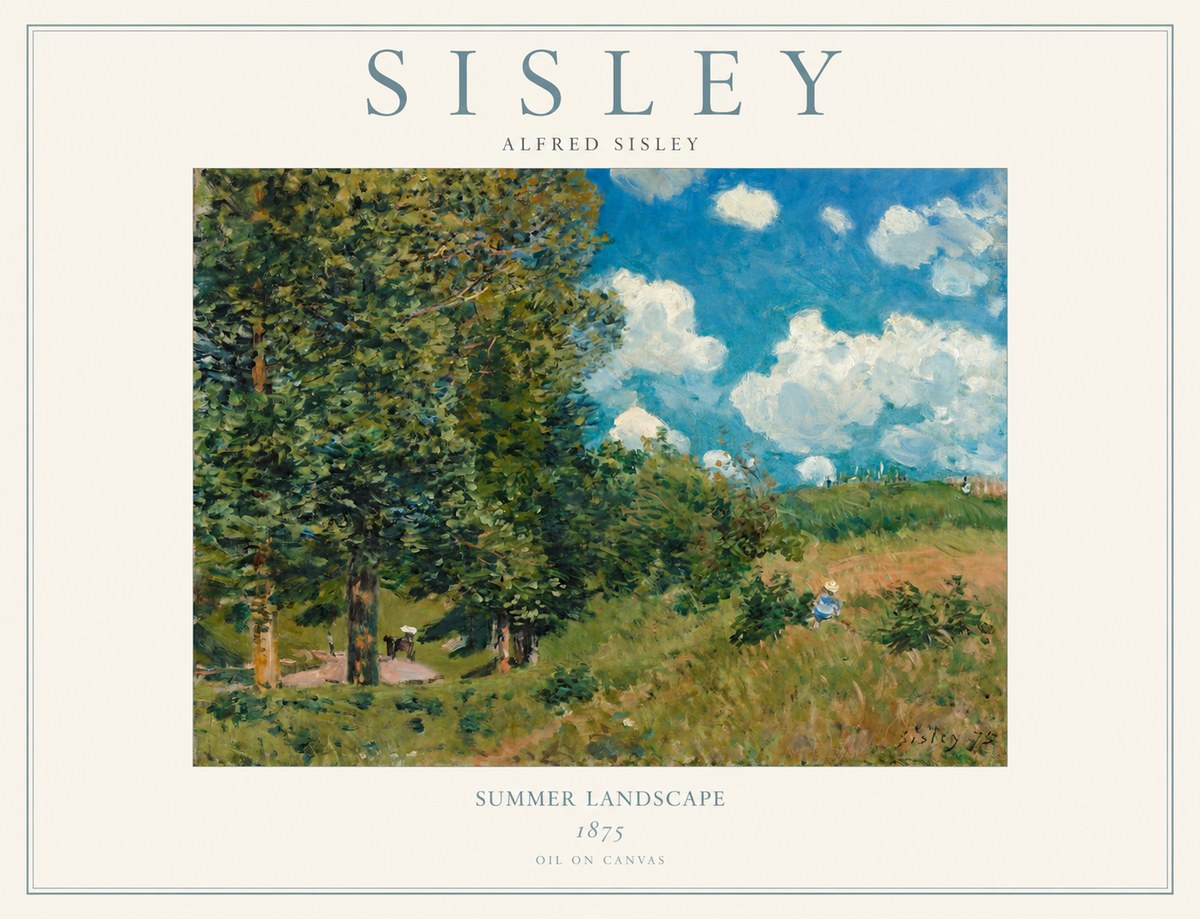 Sisley Summer Landscape No1 - Poster