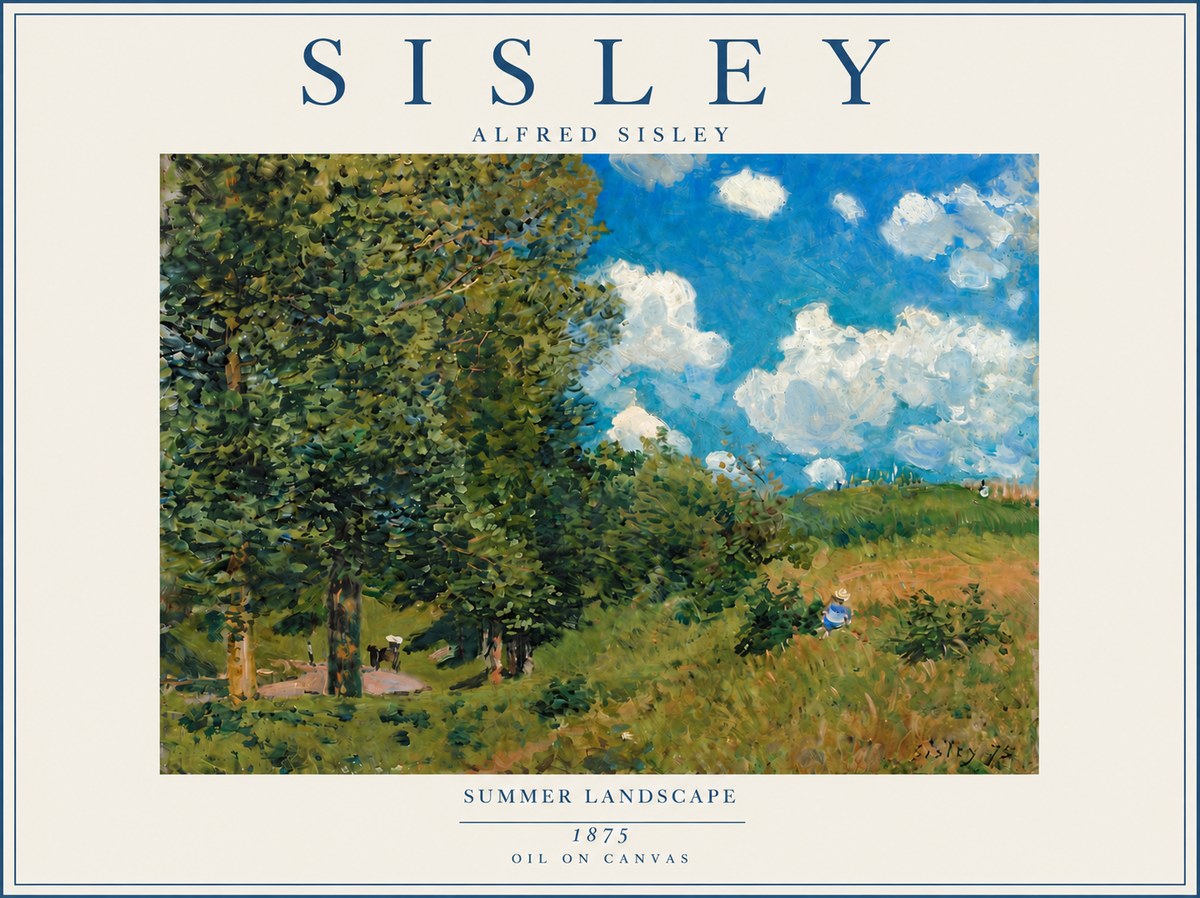 Sisley Summer Landscape No6 - Poster
