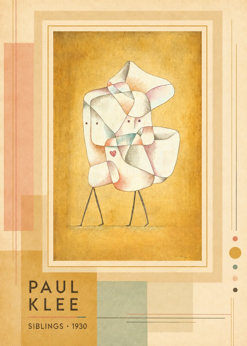 Paul Klee Siblings No3 - Poster