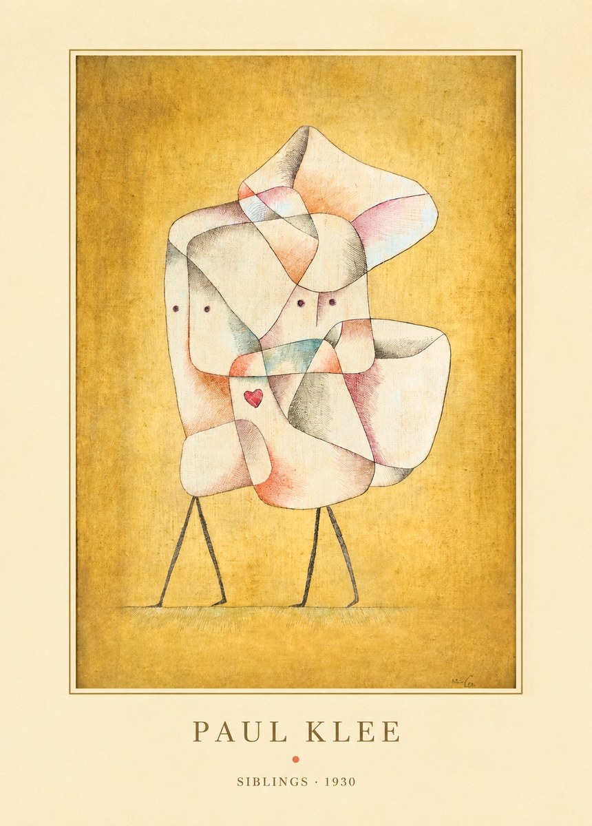 Paul Klee Siblings No4 - Poster